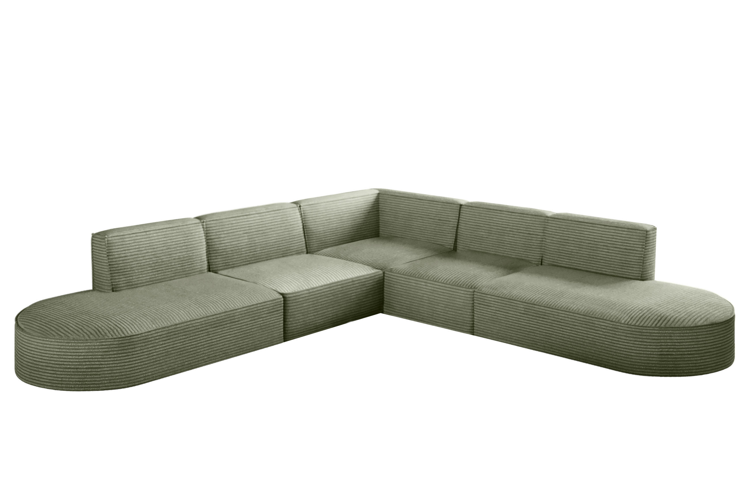 ECKSOFA Designer Corner MODENA stoff Poso, viele Farben Hellgrün - Hellgrün, Holzwerkstoff (285/285cm) - Kaiser Möbel
