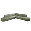 ECKSOFA Designer Corner MODENA stoff Poso, viele Farben Hellgrün - Hellgrün, Holzwerkstoff (285/285cm) - Kaiser Möbel