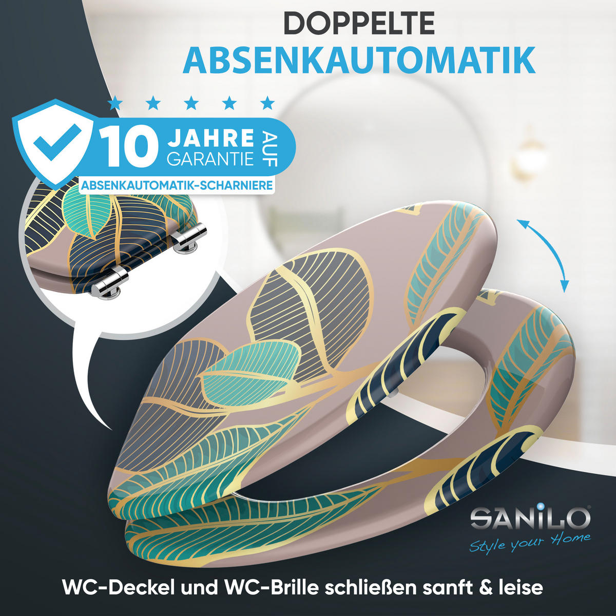 WC Sitz mit Absenkautomatik Zalina - Pink, Holzwerkstoff (38/6/47cm) - Sanilo