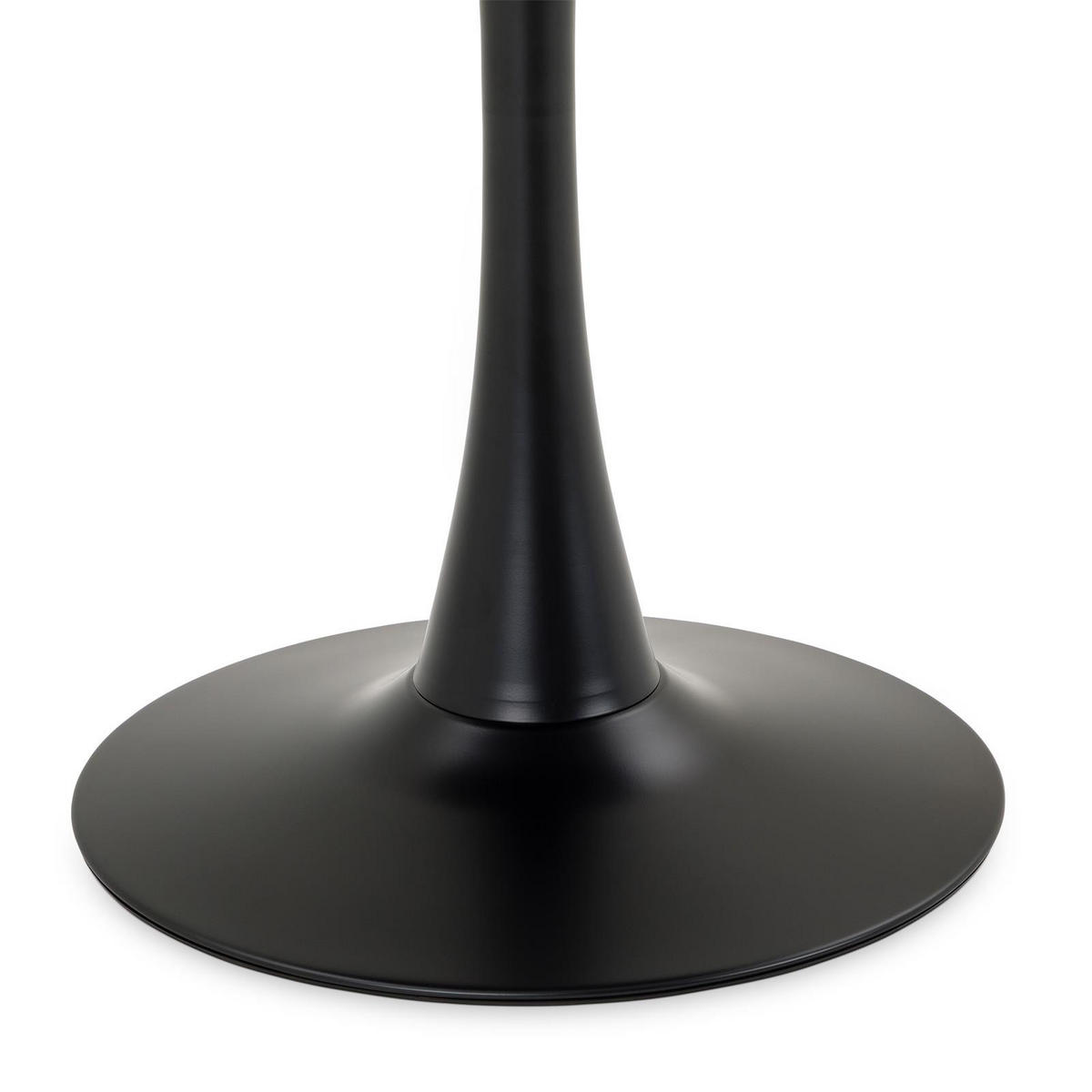 ESSTISCH LOIRE schwarz - Schwarz, Holzwerkstoff/Metall (80/80/73cm) - IDIMEX