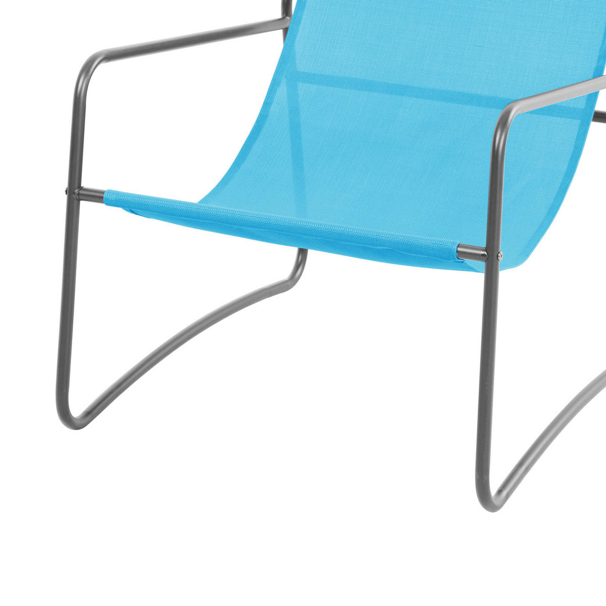 RELAXSESSEL Sveio Blau (2er Set) - Blau, Metall (65/81/80cm) - SVITA