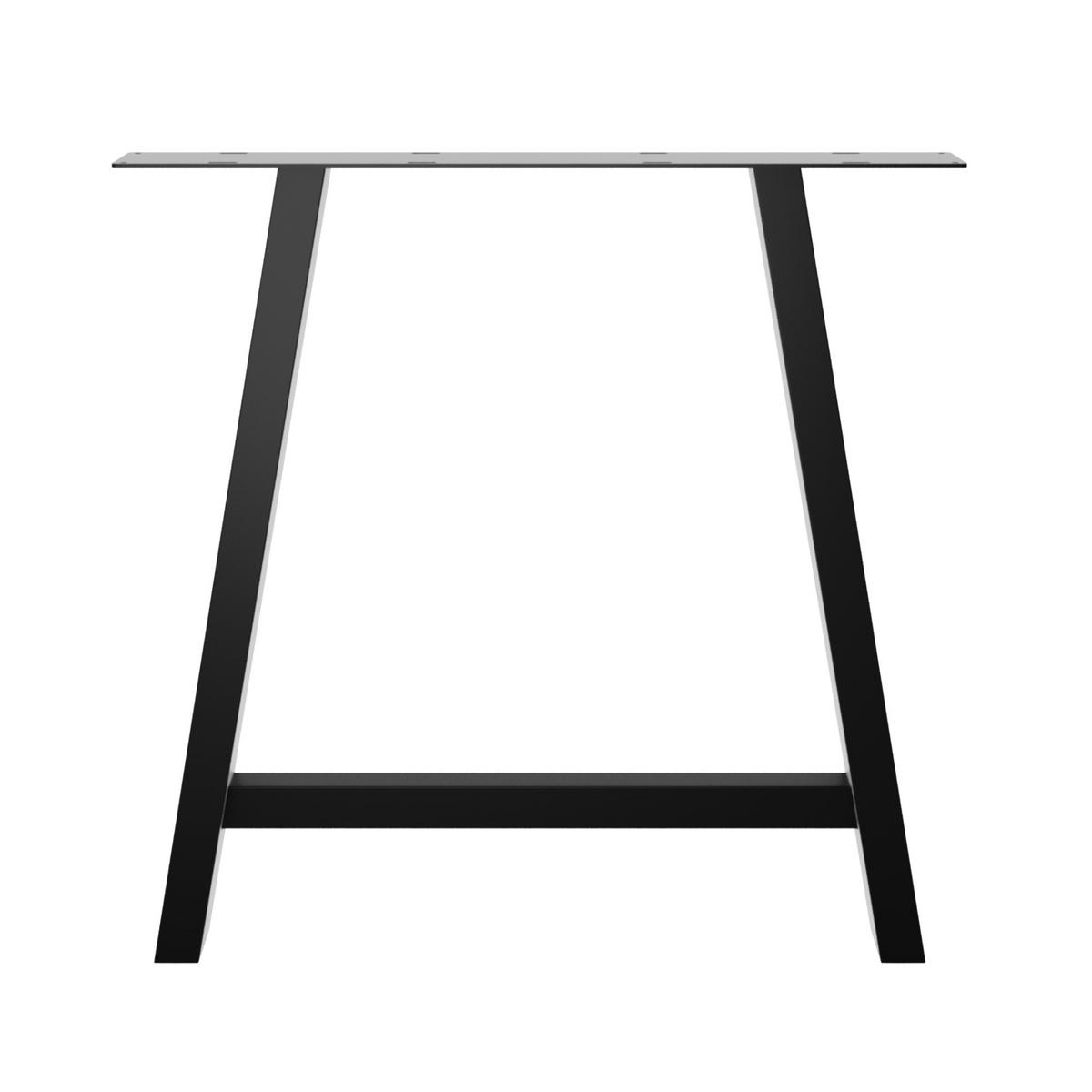 TISCHBEINE Thusia Lite A 2er-Set Schwarz 72cm - Schwarz, Metall (72/72/8cm) - Metalo Pro