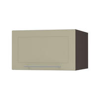 KLAPPHÄNGESCHRANK Kvantum W6B/60 Vanille Matt / Lava Matt 60 / 59 / 36cm - Dunkelgrau/Creme, Holz/Holzwerkstoff (60/36/59cm) - Feldmann-Wohnen