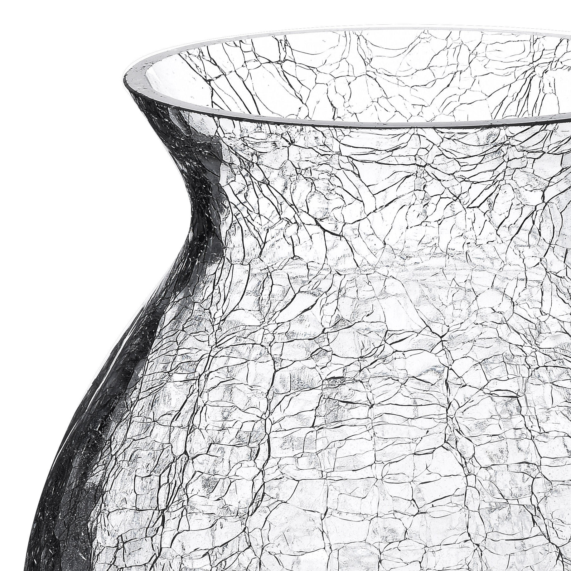 VASE Serenite Transparent 17/17/18 cm Glas - Transparent, Glas (18cm) - Mondex