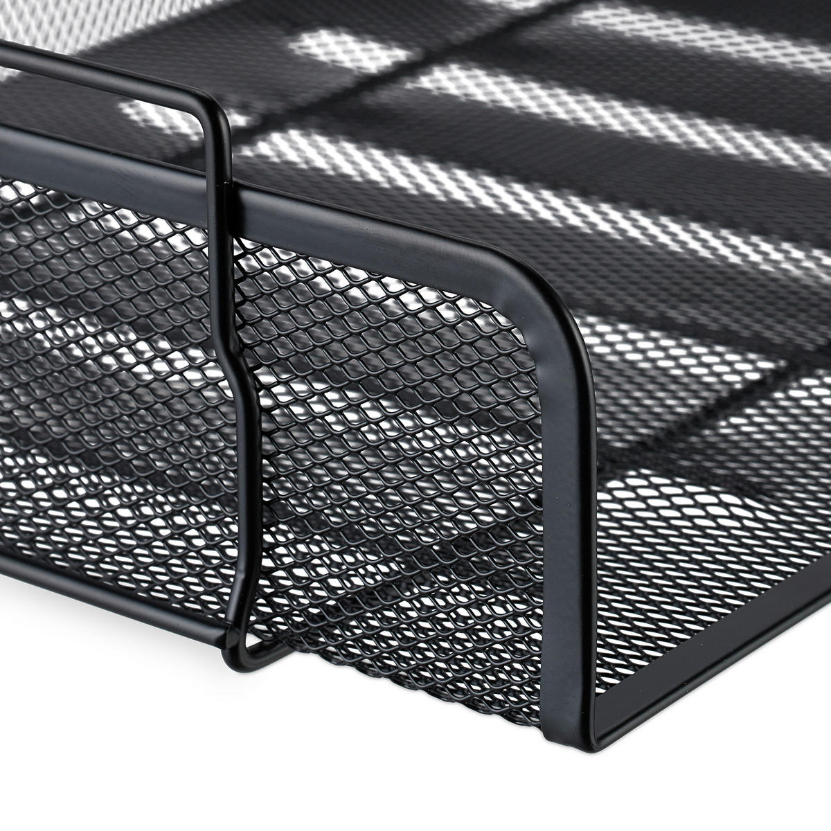 UKLADANIE dokumentov - čierna, kov (36/8.5/25cm) - Relaxdays