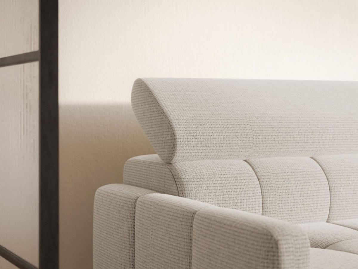 ECKSOFA Hellgrau BAMBINO Mit Verstellbaren Kopfstützen Rechts - Hellgrau/Grau, Textil (174/223cm) - Sepro Meble