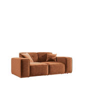 SOFA Zweisitzer Pula Stoff Perfect Harmony Orange - Orange, Holz (186/73/88cm)