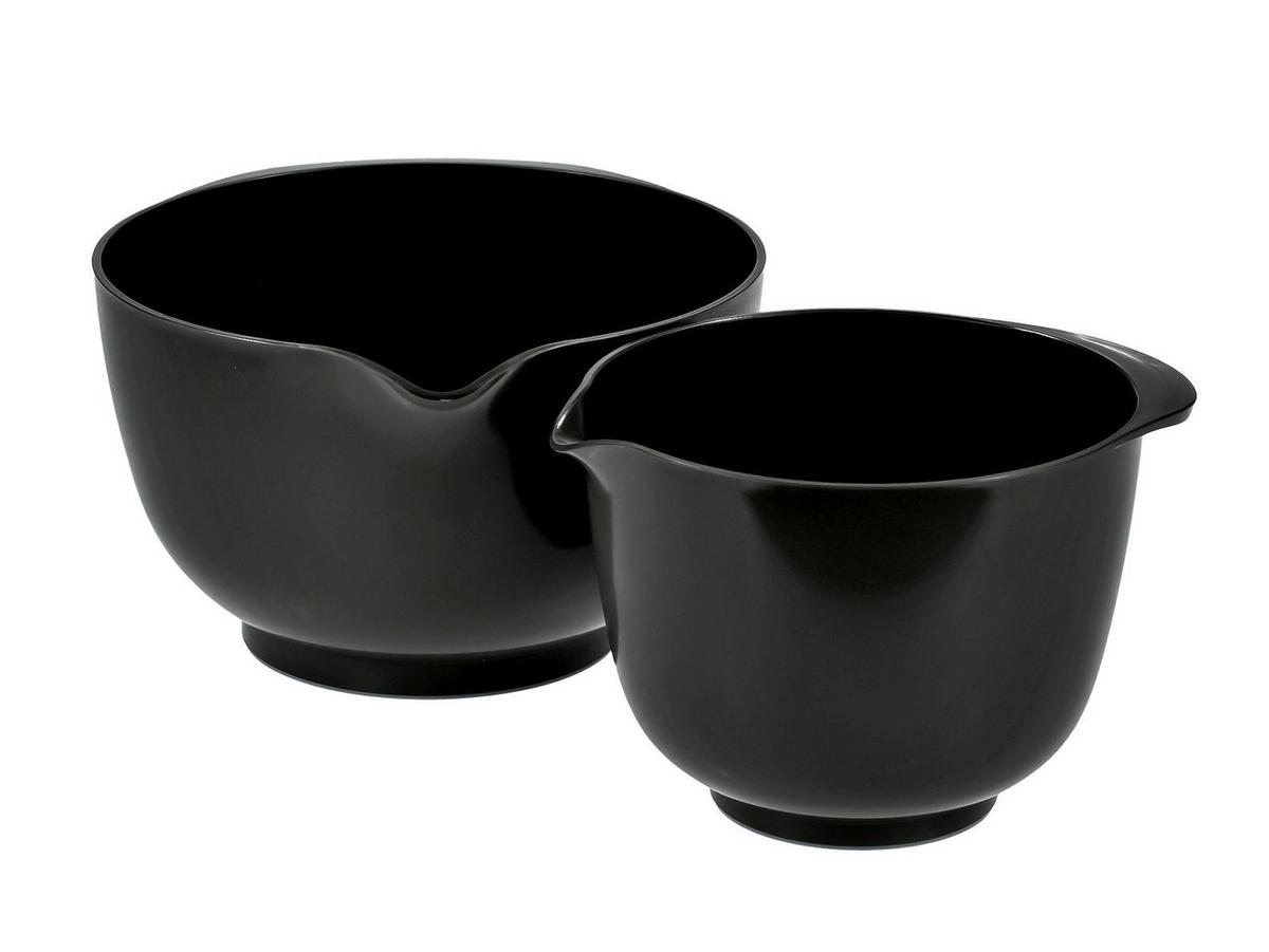 RÜHRSCHÜSSEL-SET Margrethe New schwarz (2tlg) - Schwarz, Kunststoff (21/15cm) - Rosti