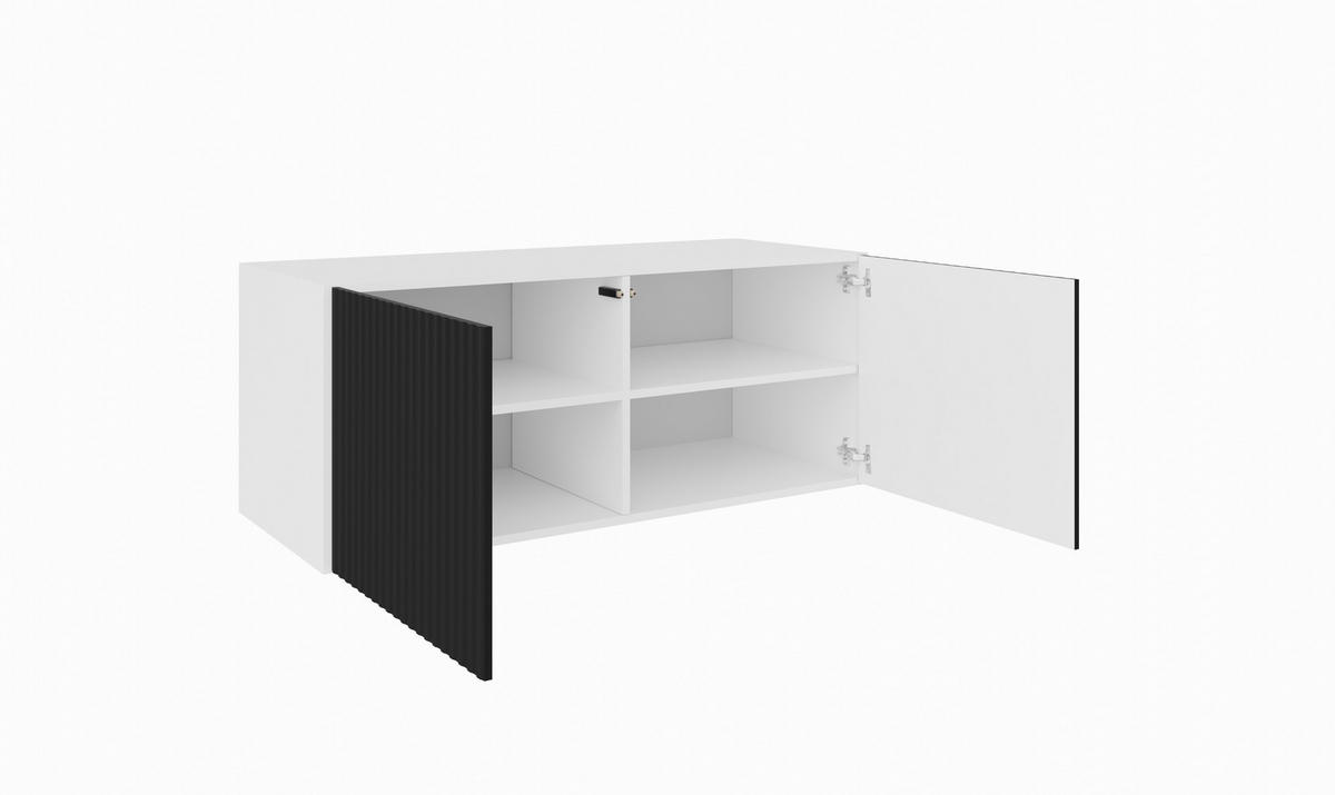 TV-SCHRANK NOE - Schwarz/Weiß, Holzwerkstoff (100/41/40cm) - Meblini