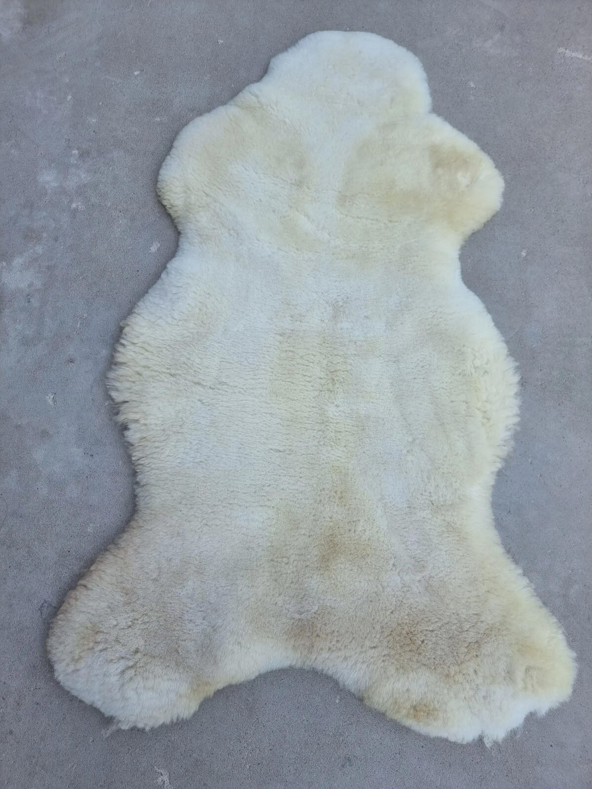 SCHAFFELL Premium Merino Lammfell Vegetable gegerbt geschoren ca. 105 cm - Weiß Hochglanz, Fell (55/105cm) - Provellus