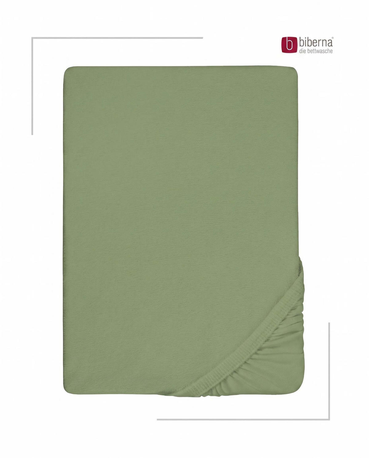 SPANNBETTTUCH Premium Frottee fichte, 90x190 cm - 100x200 cm - Dunkelgrün, Textil (100/200cm) - biberna