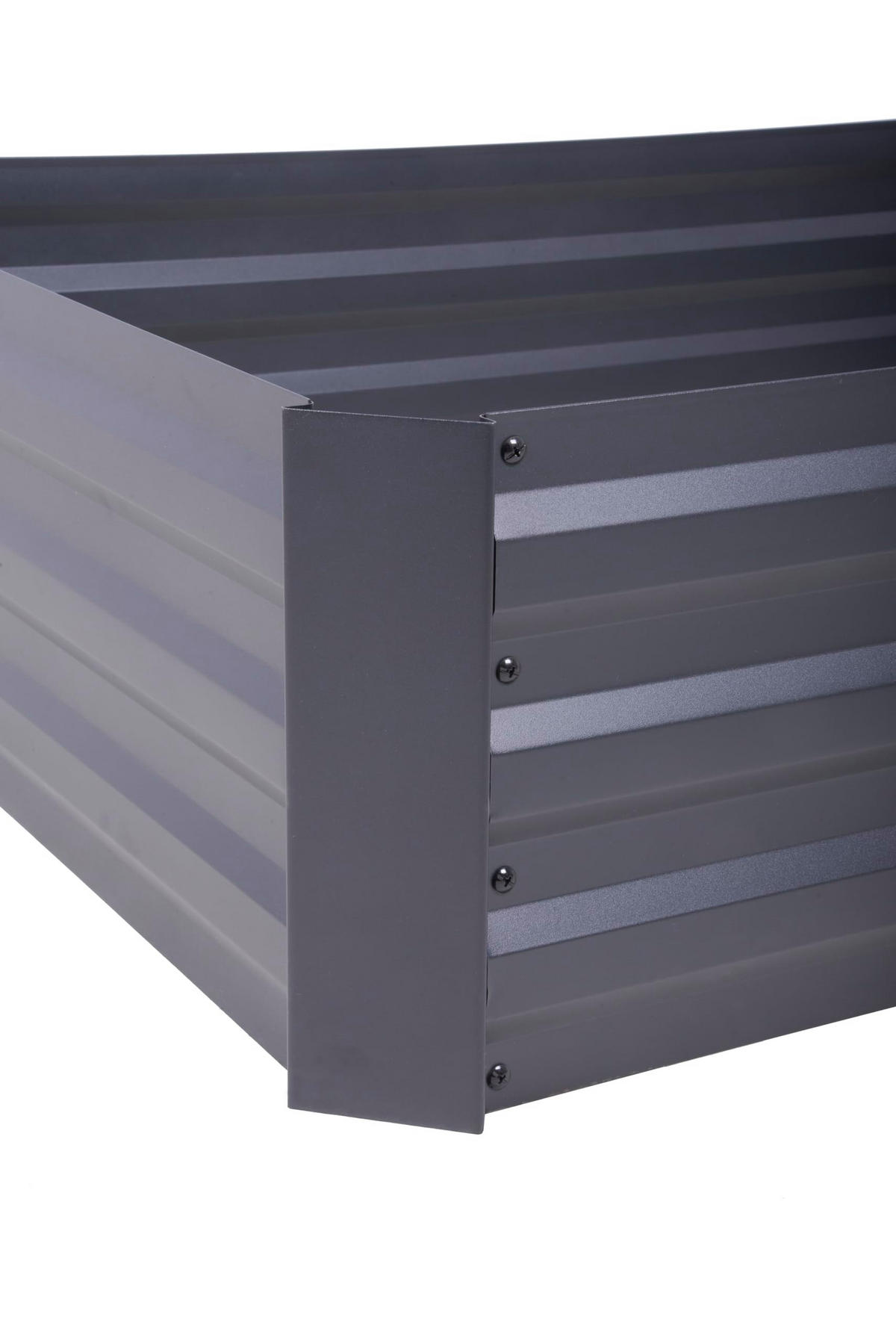 HOCHBEET Pisa Anthrazit Stahl Beetumrandung Metall-Hochbeet - Anthrazit, Metall (91/30/120.5cm) - DELUKE