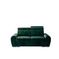 SCHLAFSOFA APOLLO 2, Sofa mit Schlaffunktion, Farbe: Dunkelgrau, Velourstoff - Dunkelgrau, Textil (180/96/99cm) - O-Sofa