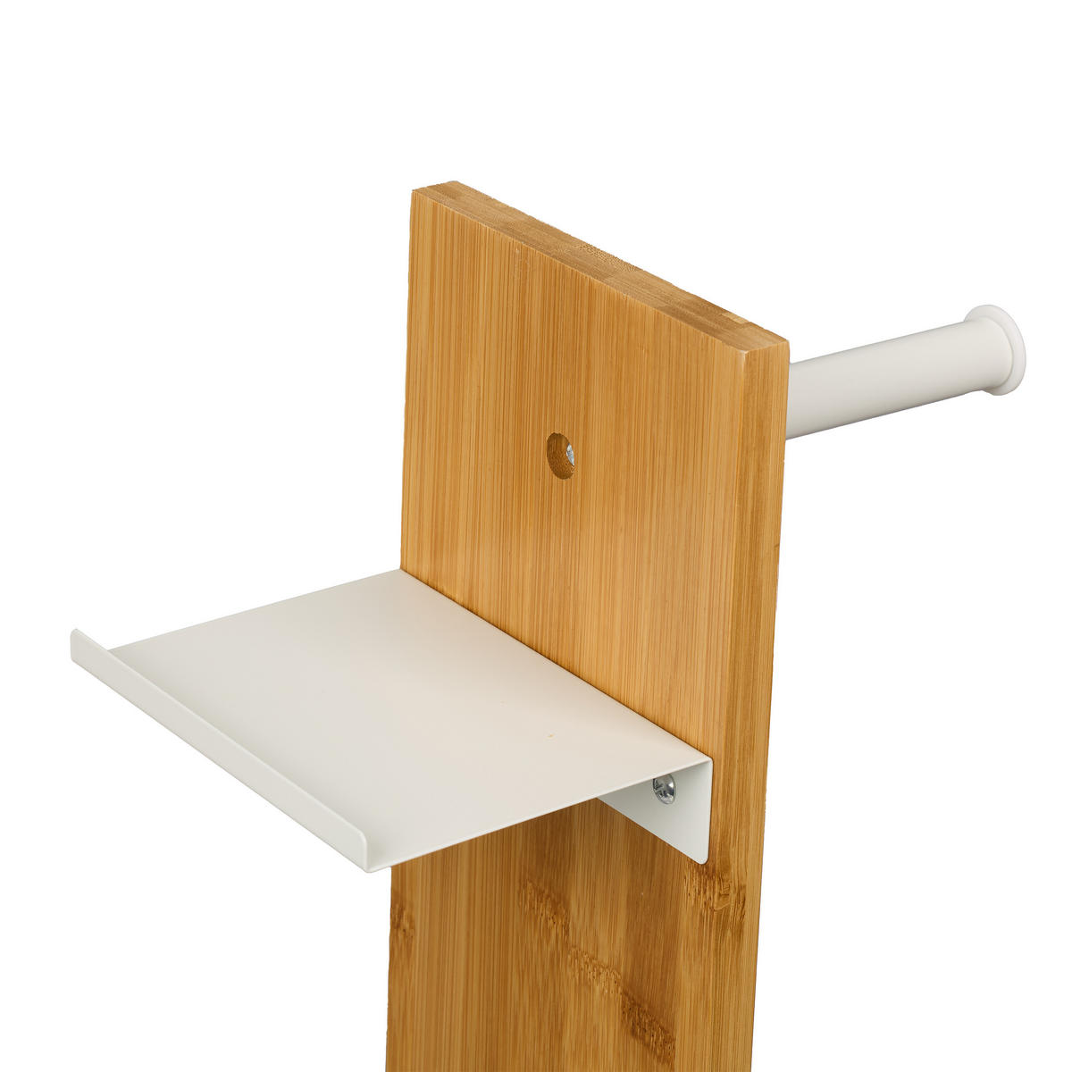 WC-GARNITUR - Weiß, Holz/Kunststoff (27/68/18cm) - Relaxdays