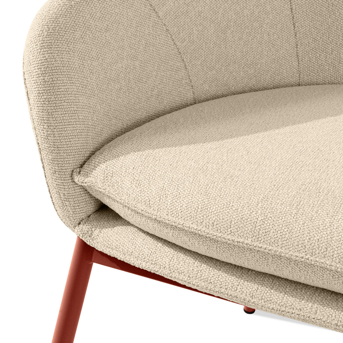 GARTENSOFA SOLIS - Creme, Textil/Metall (118/76/66cm) - KONSIMO®