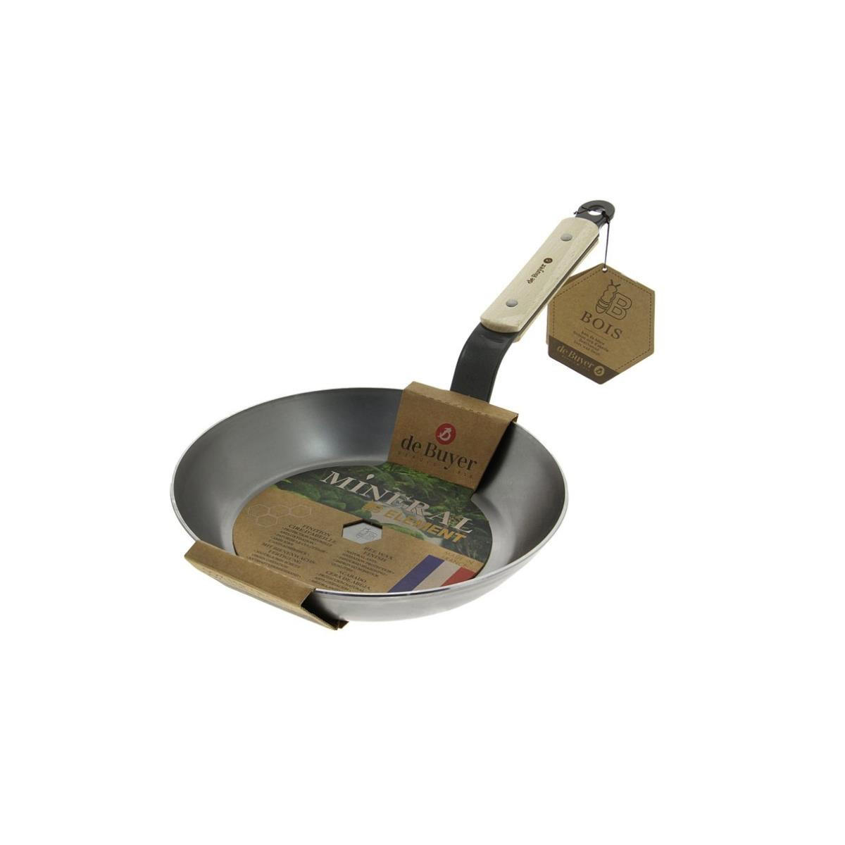 BRATPFANNE mineral B 26 cm - Silberfarben, Metall (26cm) - De Buyer