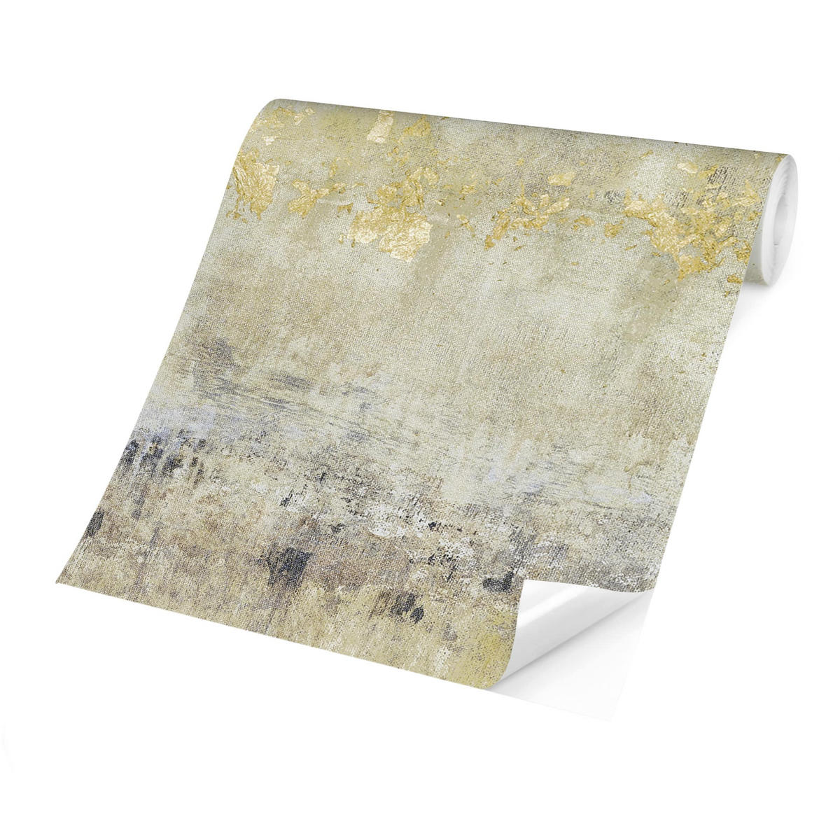 FOTOTAPETE Goldene Farbfelder I 288/190 cm - Weiß, Papier (288/190cm) - Bilderwelten