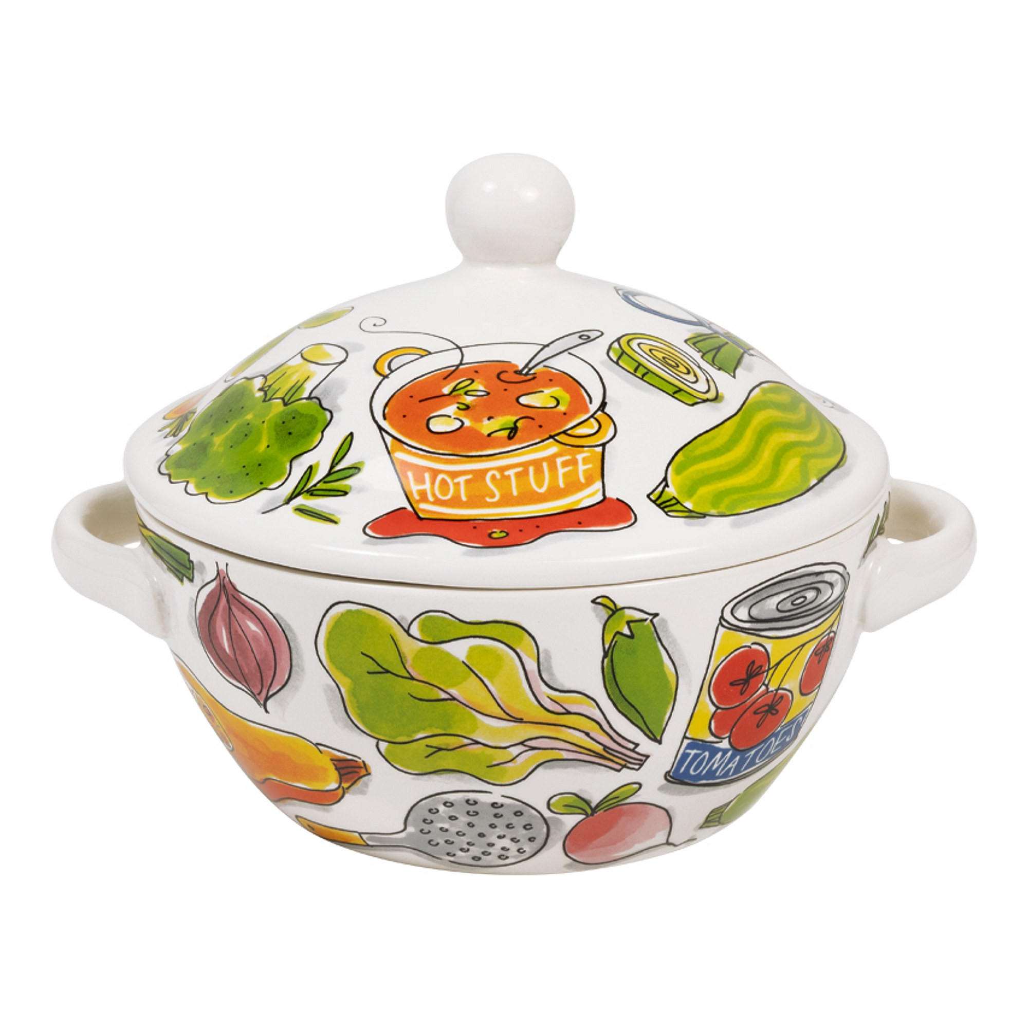 SCHALE Heiße Suppe in Bunt - 23cm - Multicolor, Keramik (21.5/18/21.5cm) - Blond Amsterdam