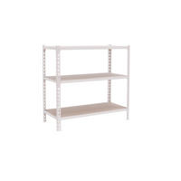 SCHWERLASTREGAL Baby Muli HxBxT 90 x 120 x 30 cm 3 Fachböden Fachlast 200 kg Weiß - Weiß, Metall (120/90/30cm) - PROREGAL