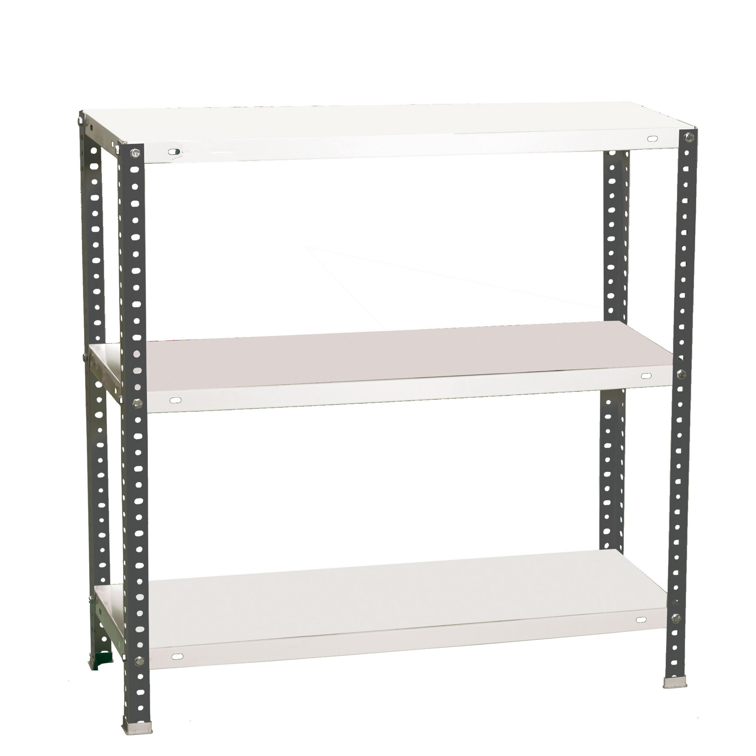 SCHRAUBREGAL PANDA SMALL | HxBxT 100x80x50cm | Fachlast 100kg | Anthrazit-Weiß - Anthrazit, Metall (80/100/50cm) - PROREGAL