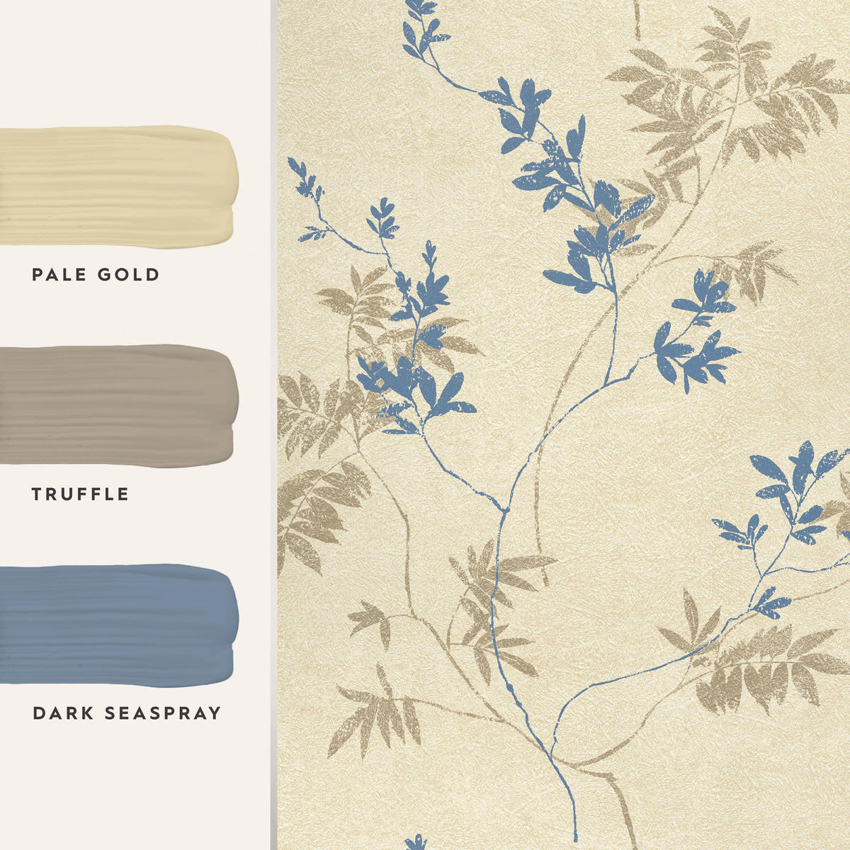 VLIESTAPETE Mari 1000x52cm - Goldfarben, Papier/Kunststoff (52/1000cm) - LAURA ASHLEY