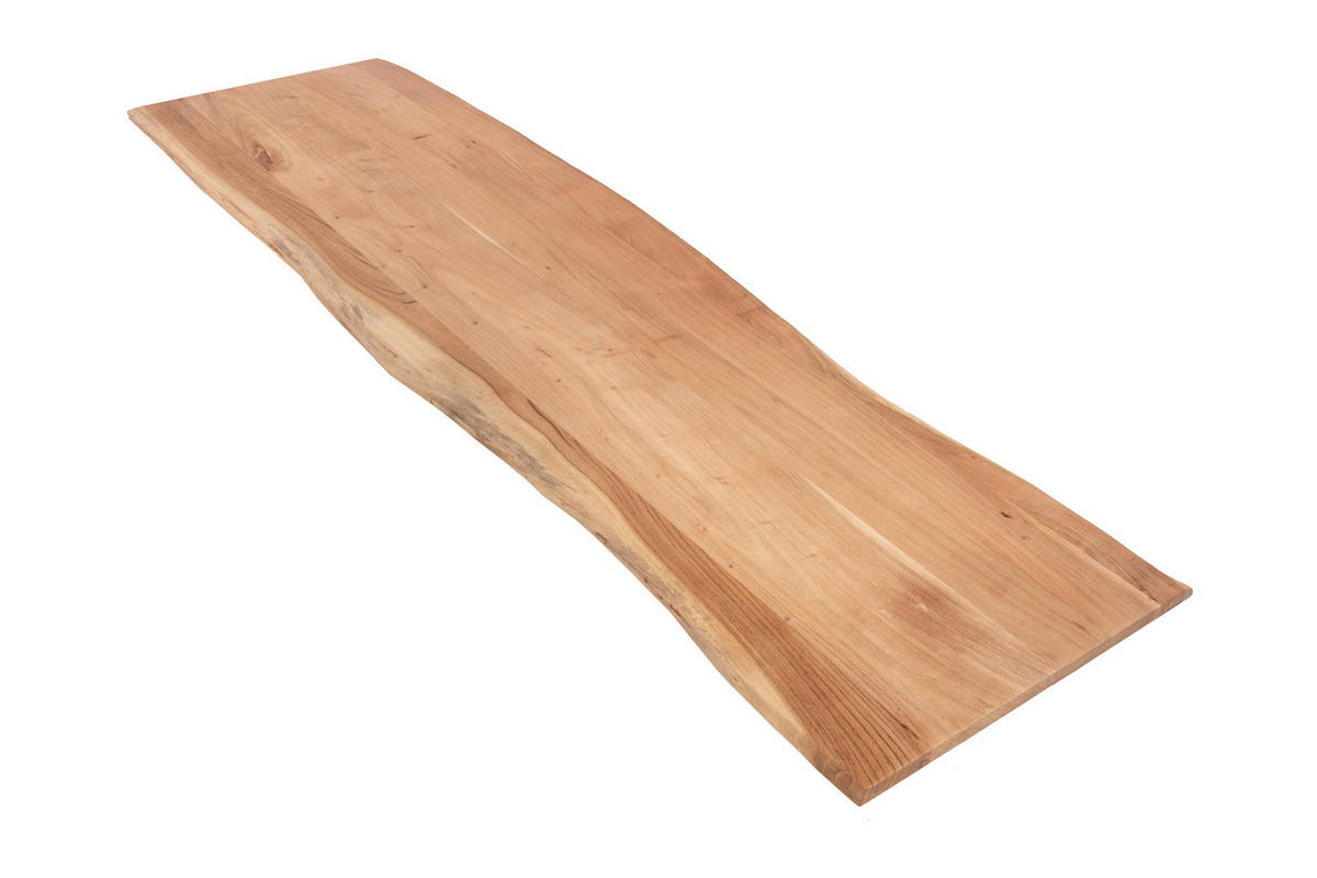 TISCHPLATTE CURT - Beige/Naturfarben, Akazienholz/Holz (60/200/3cm) - SAM