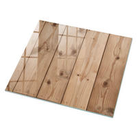 GLASPLATTE 80x60 cm – Holzpaneele - Beige, Glas (0.4/80/60cm) - ArtPrintCave