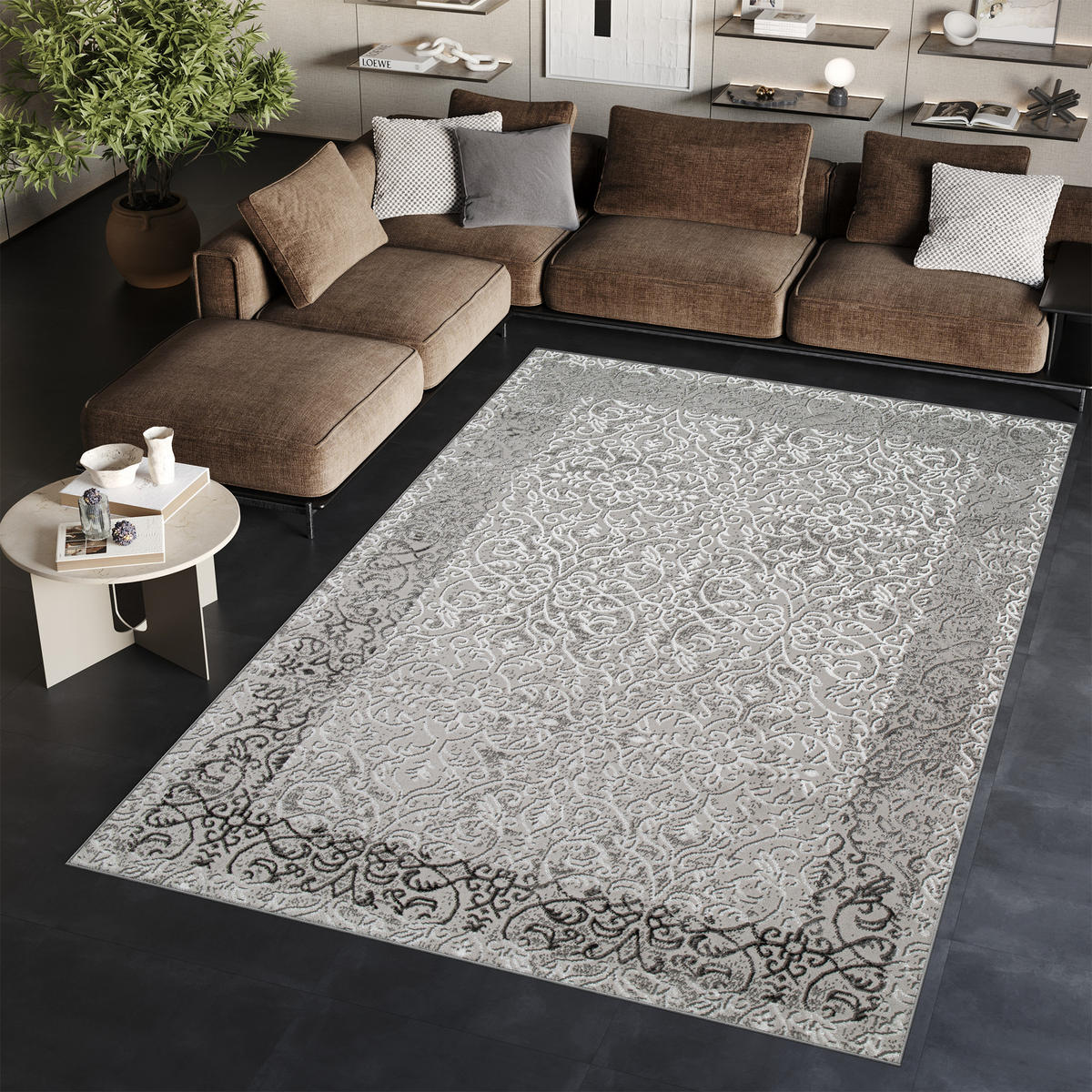 TEPPICH ARES Grau 160/220 cm - Grau, Kunststoff (160/220cm) - Tapiso
