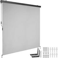 SENKRECHTMARKISE Eloise,inkl. Wandhaltern,hellgrau - Hellgrau, Kunststoff (180/250cm) - tectake