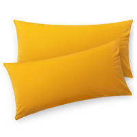 KISSENBEZUG Agneta 50/50 cm, 2er-Set, 100% Baumwolle, Gelb - Gelb, Textil (70/50cm) - Blumtal