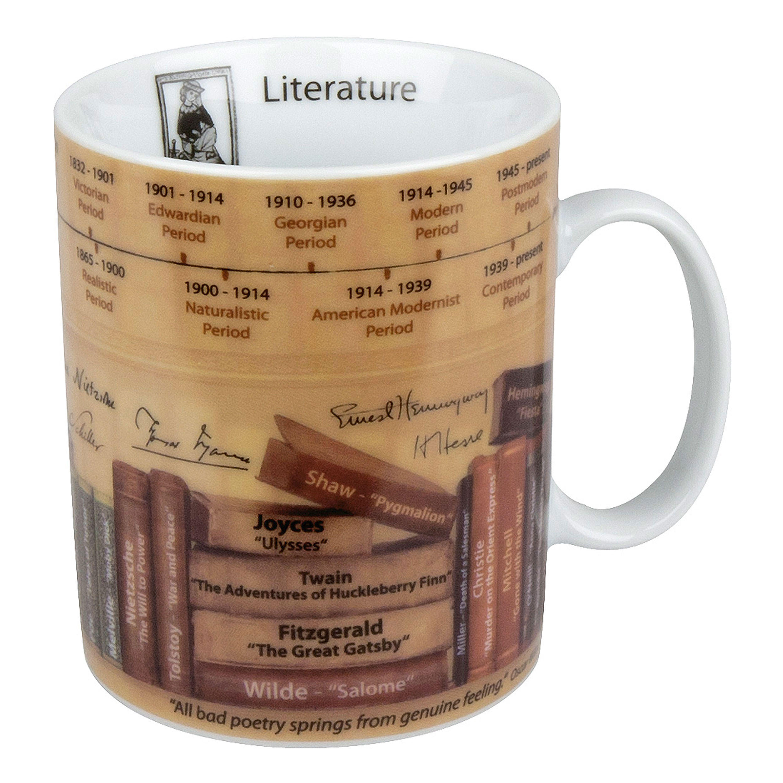 WISSENSBECHER Literature, Englisch - Naturfarben, Keramik (0.46L) - Könitz