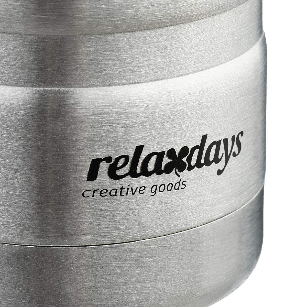 EDELSTAHL-TRINKFLASCHE - Silberfarben, Metall (0.4L) - Relaxdays