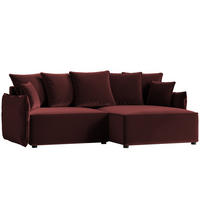 ECKSOFA LEON mit Schlaffunktion und Bettkasten Rot - Rot, Holzwerkstoff/Kunststoff (250/90cm) - Idohome