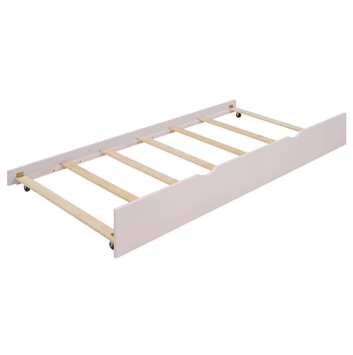 BETT 90/200 cm Rosa aus Kiefernholz und MDF mit Bett, Schreibtisch und Regalen - Rosa, Holz (90/200cm) - OKMYHOME
