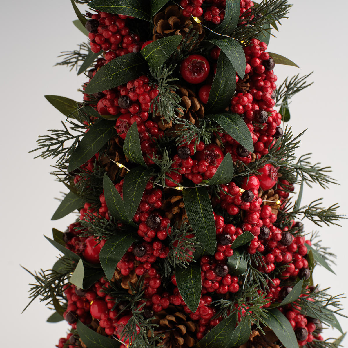 LED-MITTELSTÜCK Berrisios, Rot, 54 x 26 cm, - Rot, Kunststoff (26/54/26cm) - home&you