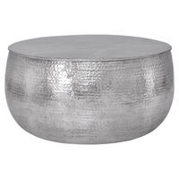 COUCHTISCH - Silberfarben, Metall (90/90/45cm) - WOMO-DESIGN