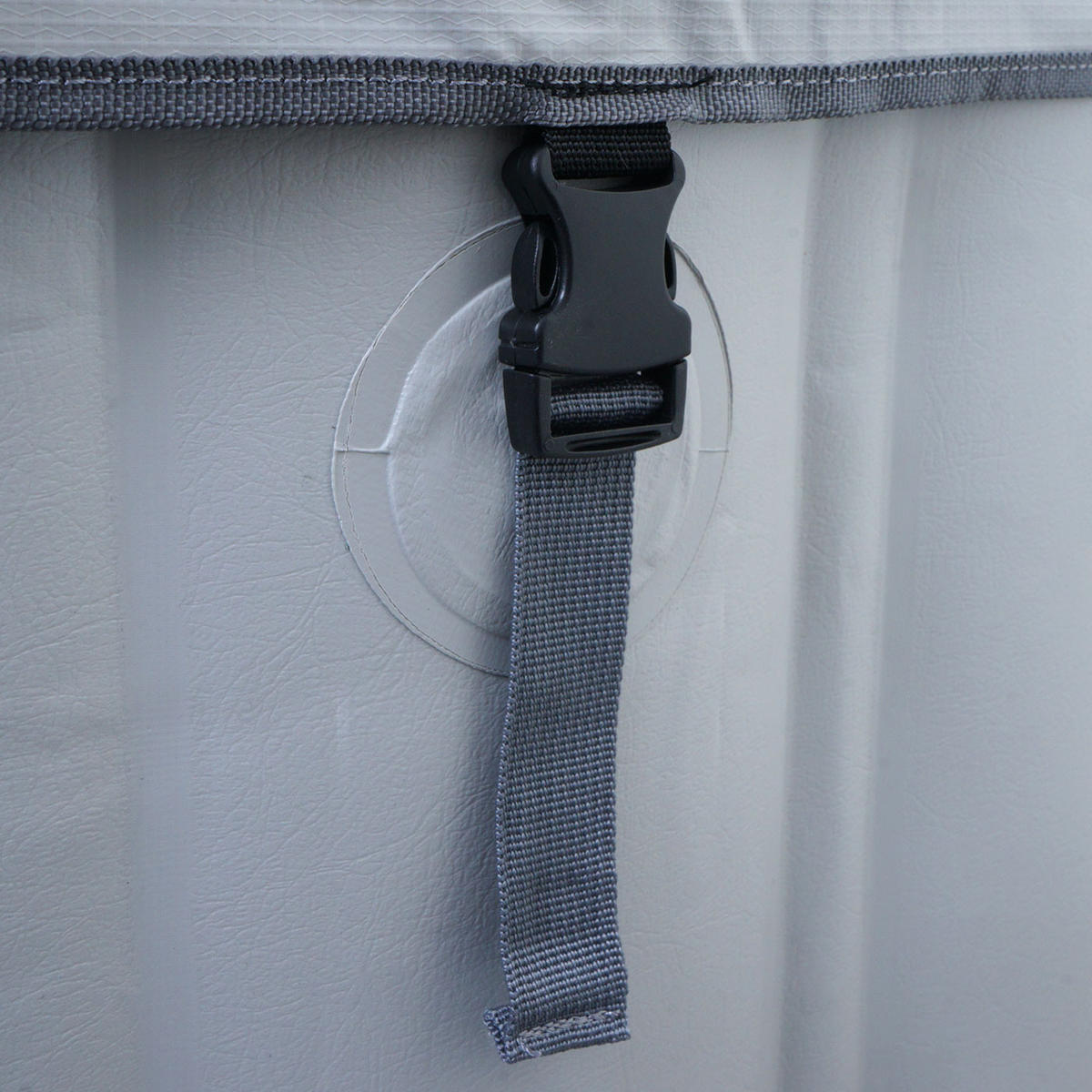 WHIRLPOOL rund Grau - Grau, Kunststoff (198/65/198cm) - MCW