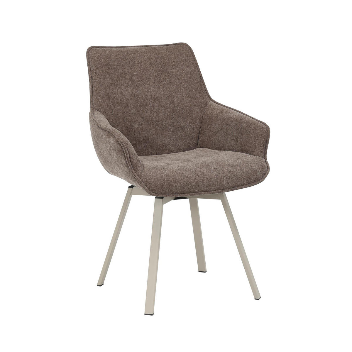 ESSZIMMERSTUHL Mees Braun 62.5/57/86.5 cm 2-er Set - Braun, Textil (57/86.5/62.5cm) - Starfurn