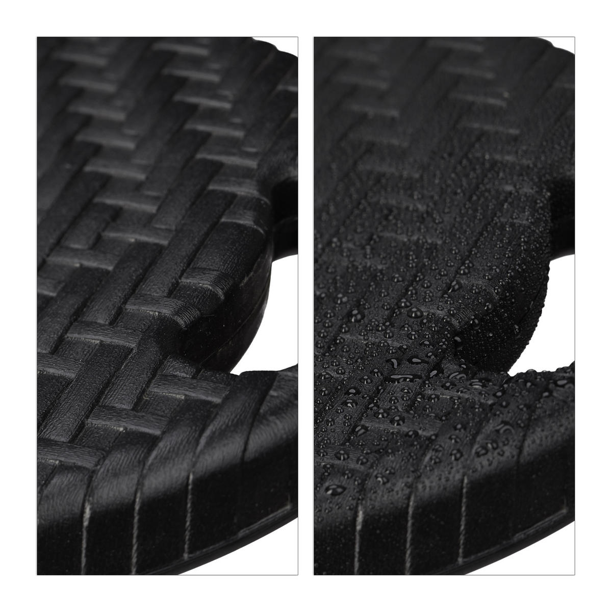 BARHOCKER - Schwarz, Kunststoff/Metall (32.5/80/29cm) - Relaxdays