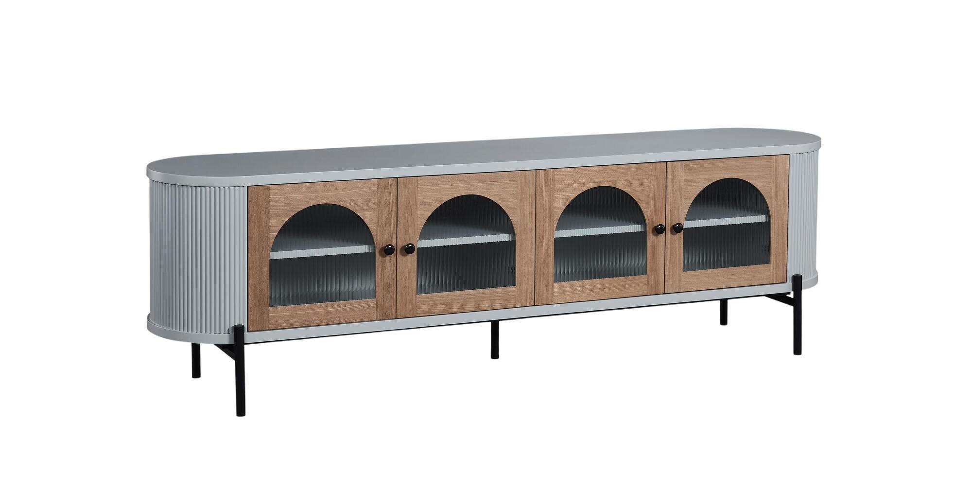 Furnlux Tv-Lowboard Hellgrau 200x60x40 cm
