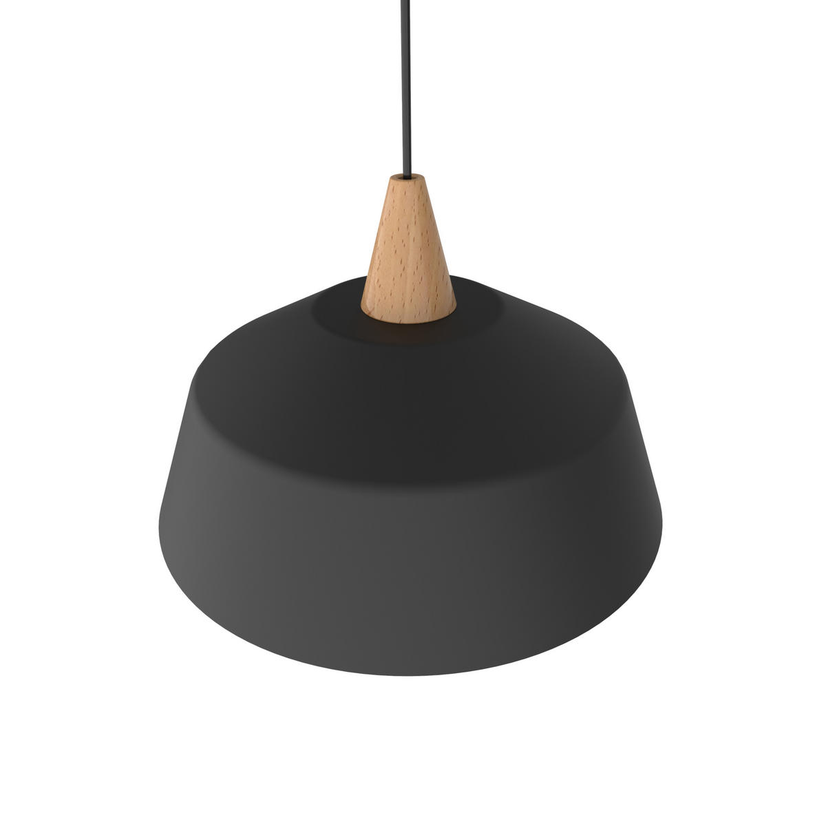 HÄNGELEUCHTE - Schwarz, Metall (35/35/13cm) - Lumicom