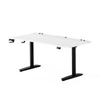 ELEKTRISCH verstellbarer Gaming-Schreibtisch X-Forge 160 x 80 cm - Schwarz/Weiß, Metall (80/160/72cm) - Diablo Chairs