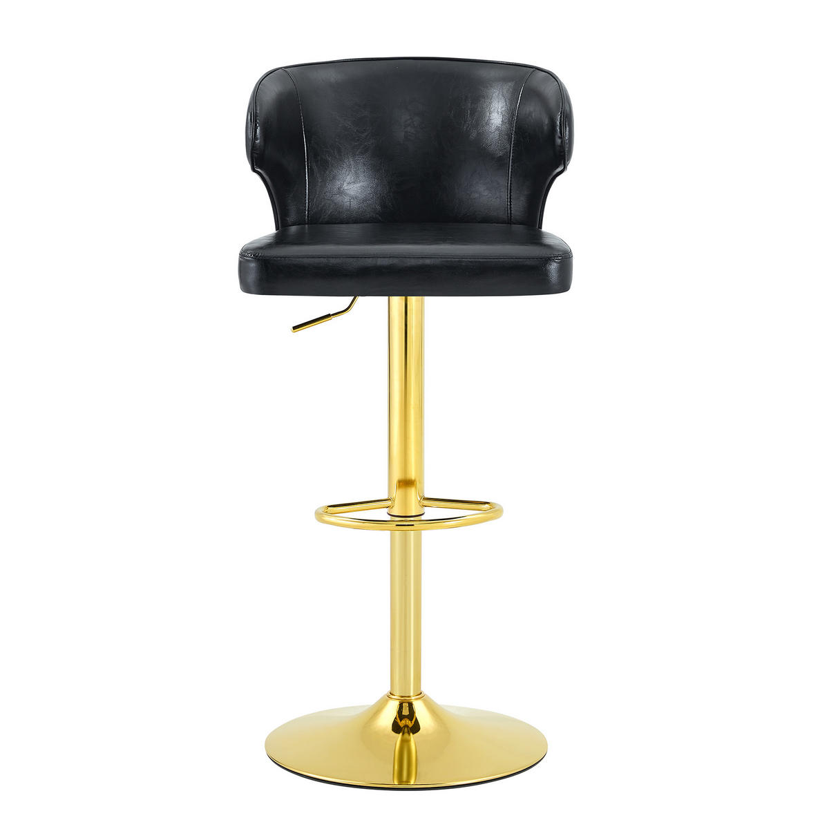 BARHOCKER DE-36724 2er-Set höhenverstellbar mit 360°-Drehung Schwarz - Schwarz, Metall (45/110/49.7cm) - ComfortXL