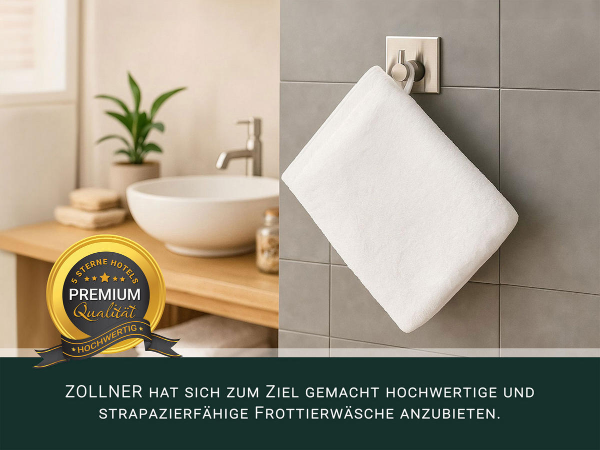 WASCHHANDSCHUH, 10er-Set, 17x21 cm, 100% Baumwolle - Weiß, Textil (17/21cm) - Zollner