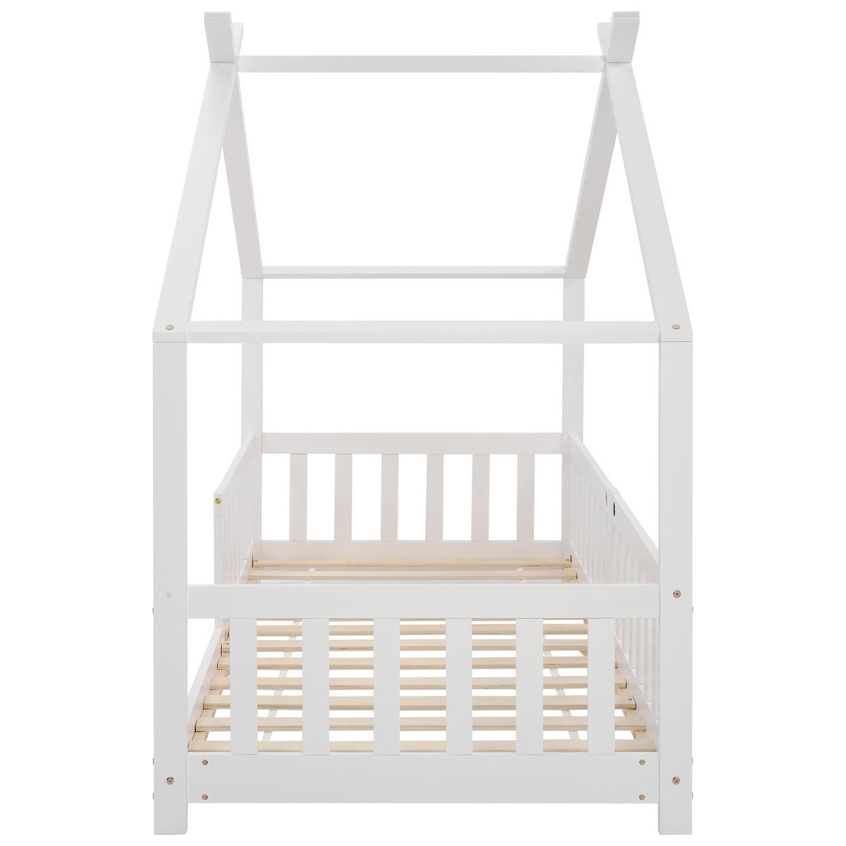 EINZELBETT 90x200 cm, mit Schubladen, Kiefernholz, weiß - Weiß, Holz (90/200cm)