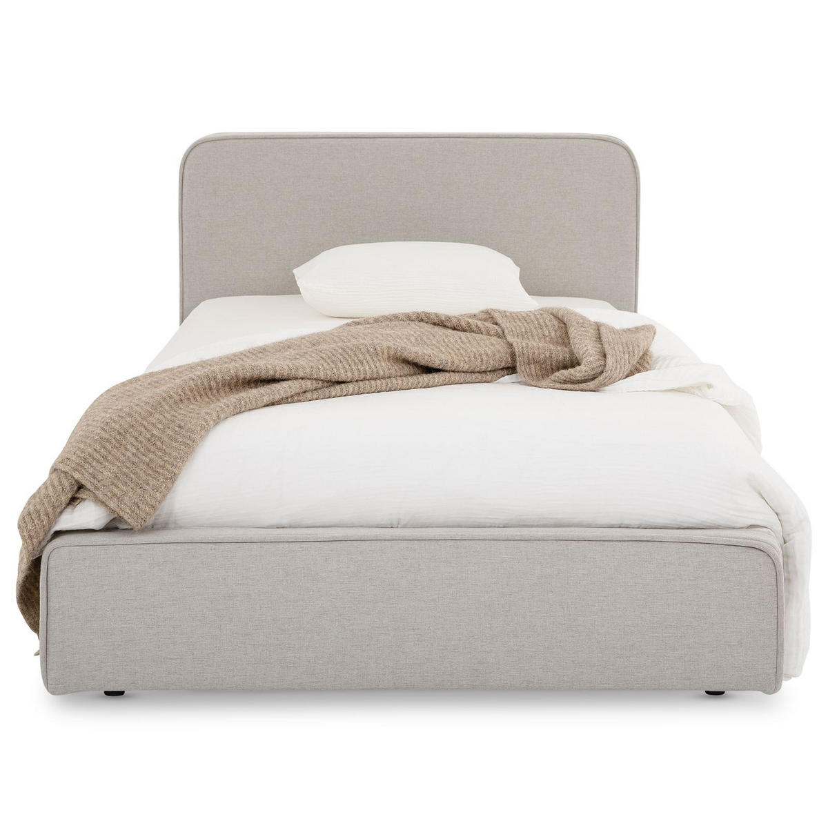 POLSTERBETT MARINI 90X200 CM - Hellgrau, Textil (90/200cm) - IDIMEX