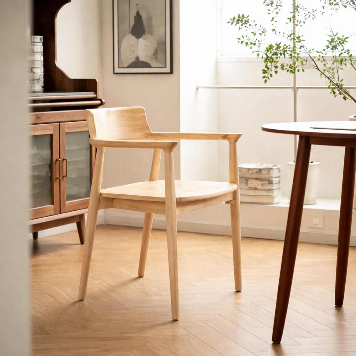 STUHL 2er-Set Holz Braun - Braun, Holz (58/75/57.5cm) - Nordlys