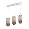 HÄNGELEUCHTE Velo 3-flammig Klar Ø 18cm - Klar/Weiß, Glas (18/18/33cm) - s.luce
