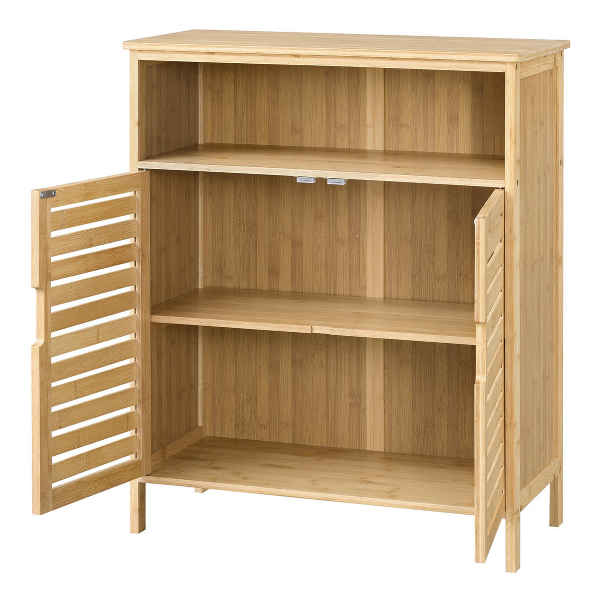 BADEZIMMERSCHRANK Eslöv - Naturfarben, Holz (65.5/81/31cm) - [en.casa]