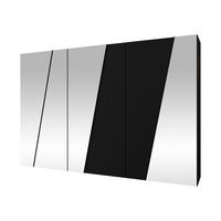 DREHTÜRENSCHRANK Zen 4L 300 cm - Schwarz, Holzwerkstoff/Kunststoff (300/202/50cm) - MIRJAN24